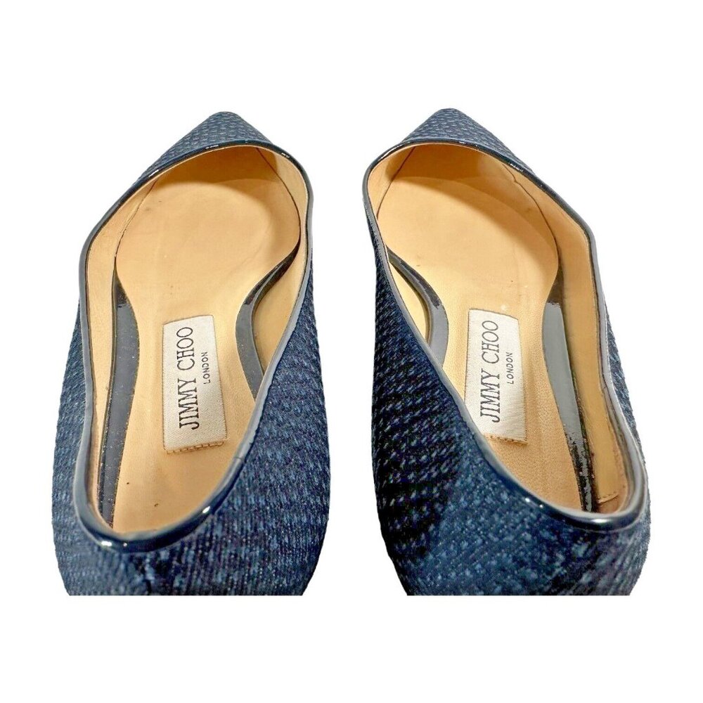 Jimmy Choo Size Eu 36 Us 6 Romy Python Print Deni… - image 7